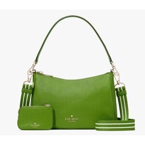 New Kate Spade Rosie Shoulder Bag Pebbled Leather Turtle Green
